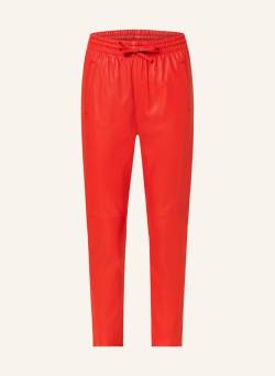 Oakwood Lederhose Im Jogging-Stil rot von OAKWOOD