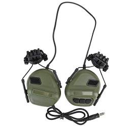 OAREA Army Tactical Hunting Shooting Headsets Airsoft Paintball Headset Militärhelm CS Wargame Kopfhörer PTT Walkie Talkie von OAREA