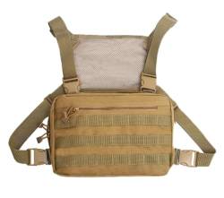 OAREA Military Tactical Chest Bag Hip Hop Backpack Men Detachable Molle Tool Pouch Multi-Functional Shoulder Bag Tactical Vest Bags von OAREA