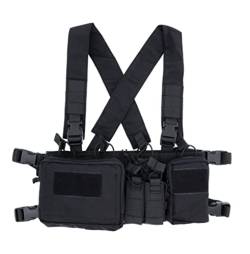 OAREA Taktische Brustweste Rig Assault 500D Molle Multicam Taktische Weste mit Mehreren Taschen von OAREA