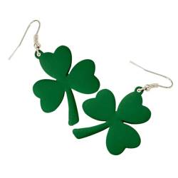 OATIPHO 1 Paar Klee Ohrringe anhänger für ohrringe anhänger ohrringe Kleeblatt-Ohrringe für Frauen st. Patricks Day Ohrringe für Damen Ohrhänger Ohrringe für Frauen im Trend Ohrringe Spaß von OATIPHO