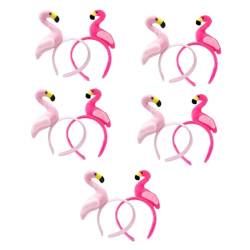 OATIPHO 10 Stk Flamingo-stirnband Tiere Party-haar-accessoire Tier-cartoon-stirnband Schöne Haarreifen Lustiges Stirnband Cartoon-haarband Stirnband Für Frauen Hawaii Damen Sommer Stoff von OATIPHO