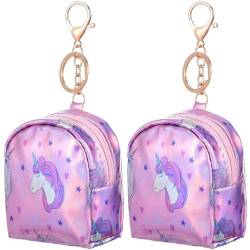 OATIPHO 2 STK Einhorn Geldbörse Süße Münztasche Kleine Geldbeutel Kawaii-geldbörse Cartoon-schlüsselanhänger-Tasche Geldbörse Für Süßes Münze Pu-Leder Geschenktasche Karikatur Fräulein von OATIPHO