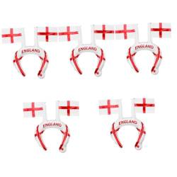 OATIPHO 250 Stk Ballon-stirnband Mit Flagge Requisiten Für Fußball-fotoautomaten Country-stirnband Haarband Mit England-flagge Haarband Aufheitern Trophäe Sport Partybedarf Aluminiumfolie von OATIPHO