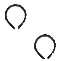 OATIPHO 2st Stirnband Mit Perlenperücke Braut Haargummis Für Dünnes Perlenkrone Kopfschmuck Aus Perlen Geflochtenes Haarband Haarreif Aus Perlen Flechten Chemische Faser Sommer Damen von OATIPHO