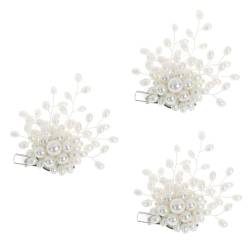 OATIPHO 3St Brosche jahrestag geschenk geschenke für den jahrestag Perlennadeln für Kleidung Perle für Kleidung Tiara Haarklammer Europäisch und amerikanisch schmücken Cardigan-Knopf Braut von OATIPHO