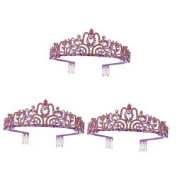 OATIPHO 3St Kristallkrone princess crown hochzeit haarschmuck Haarband Haarschmuck für die Hochzeit bachelorette geschenke für brautjungfern Brautkronen für die Hochzeit Europäische Mode von OATIPHO