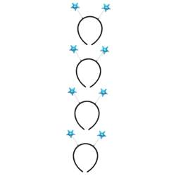 OATIPHO 4 Stück Kleines Sternenstirnband Stirnbänder Für Damen Haarband Stern-stirnband Frauen Stirnband Kreatives Stirnband Mädchen-stirnband Eltern-kind Haarschmuck Stoff Berühmtheit von OATIPHO
