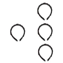 OATIPHO 4 Stück Stirnband Mit Perlenperücke Geflochtene Stirnbänder Für Damen Frauen Kopfschmuck Geflochtenes Perückenstirnband Perlenkopfschmuck Fräulein Chemische Faser Haar Ausgabekarte von OATIPHO