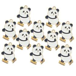 OATIPHO 40 Stück Panda-Legierungsanhänger Für Paare Schlüsselanhänger Paare Geschenk Armreif Anhänger Schlüsselanhänger Zubehör Anhänger Für Diy-Schmuck Dekorativer Anhänger von OATIPHO