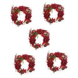 OATIPHO 5St Haarnadel-Stirnband Blumenhaargirlande Braut-Stirnband Blumengirlande Kränze Haargummi Stirnbänder Feenkrone Kopfschmuck aus künstlichen Blumen Erwachsener Kranz Blüte reisen von OATIPHO