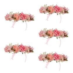 OATIPHO 5St Kranz Haarschmuck haarring hair scrunchies Feenaccessoires für Damen Feenkopfschmuck Girlande Feenkrone Blumenstirnbänder Mode Kopfbedeckung Blumenkopfschmuck künstliche von OATIPHO