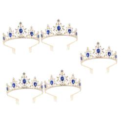 OATIPHO 5St Krone Haarschmuck Braut Kopfschmuck Hochzeitskopfschmuck für die Braut khimar hijab elegant Tiara Hochzeitsdiademe für die Braut Geburtstagsaccessoires für Frauen große Krone von OATIPHO