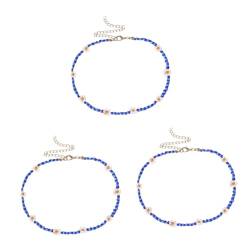 OATIPHO 5st Gänseblümchen Perlenkette Boho-halskette Für Frauen Halsband Für Männer Frauen Halsketten Strandschmuck Chokerhalsketten Für Frauen Herrenhalsband Armband Farbkontrast Mann von OATIPHO