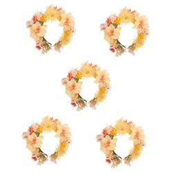 OATIPHO 5st Haarnadel-stirnband Haarschmuck Für Die Hochzeit Haargummi Stirnbänder Blumengirlande Kränze Haarband Dekorationen Für Blumenpartys Plastik Reisen Blüte Dreidimensional von OATIPHO
