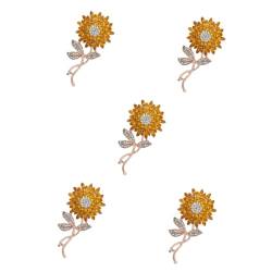 OATIPHO 5st Sonnenblumen-brosche Schmuck Schmücken Brosche Für Frauen Broschen Geschenk Dekorative Broschen Mantelbrosche Broschenverzierungen Frauen Brosche Mädchen Fräulein Hut von OATIPHO