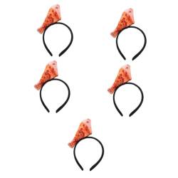 OATIPHO 5st Stirnband Aus Lebensmittelimitat Kleidung Stirnbänder Outfit Haar Klammern Haarspangen Hotdog Simulation Von Lebensmittel-haarreifen Cosplay-stirnband Singen Rippen Plüsch von OATIPHO