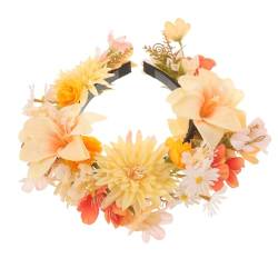 OATIPHO Haarnadel-Stirnband Blumengirlande Kränze Blumenkronenkranz Foto-Requisiten Haargummi Haarschmuck für die Hochzeit Stirnband für Frauen Blumenhaarbänder Fee Stirnband Zubehör von OATIPHO