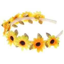 OATIPHO Sonnenblumen-Haarband Party-Haarband Bezaubernder Sonnenblumen-Kopfschmuck Party-Haarschmuck Party-Stirnband von OATIPHO