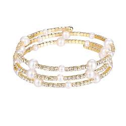 OATIPHO Strass-Armband damenschmuck Zirkonarmband Handschmuck Diamantarmbänder für Frauen Handkette armschlinge Perlenarmband Diamantarmband Strasssteine Fräulein von OATIPHO