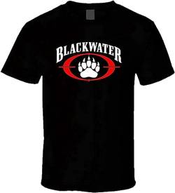 Blackwater Logo Shirt Black White Tshirt Men's T-Shirts & Hemden(Large) von OAX