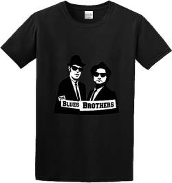 Men's The Blues Brothers Logo Cotton T Shirt T-Shirts & Hemden(Large) von OAX