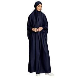 OBEEII Damen Hijab Muslimisch Kleid Einfarbig Dubai Islamische Türkisches Katfan Muslimische Robe von OBEEII