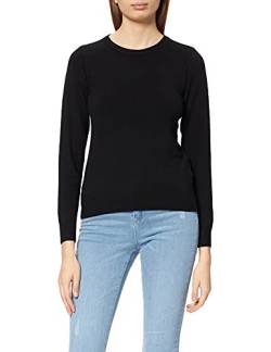 Object Damen Objthess L/S O-neck Knit Noos Pullover, Schwarz, M EU von OBJECT COLLECTORS ITEM