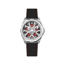 OBLVLO Luxus Marke Herren Skelett Zifferblatt Leder Automatische Uhr Top 316L Edelstahl Fall Leucht Klassische Mechanische Uhr CAM, cam-ybb, Automatikuhr von OBLVLO