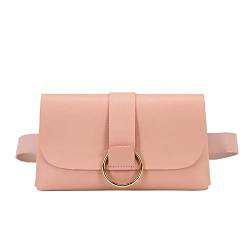 Gürteltasche für Frauen, Kettentasche, All-Gürteltasche, Um Umhängetaschen Für Damen Silber (Pink, One Size) von OBiQuzz