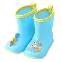 OBiQuzz Bunte Cartoon-Tier Wasserdichte Regenstiefel Baby Wasserschuhe EVA Weiche Outdoor Regenstiefel Gummistiefel 32 (D, 25 Toddler) von OBiQuzz