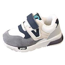 OBiQuzz Kinder Sneaker Mädche 23, Atmungsaktiv Outdoor Turnschuhe Jungen Klettverschluss Sportschuhe Trainer Kleinkind Laufschuhe Leicht Hallenschuhe Tennisschuhe Wanderschuhe Freizeitschuhe von OBiQuzz