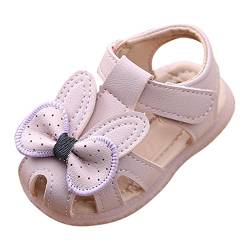 OBiQuzz Kleinkind Baby Mädchen Schuhe Atmungsaktive Schuh Dew Toe Schuh Tasche Sandalen Mädchen Sandalen Baby Weiche Überschuhe Sandalen Für 0 bis 2 Seestiefel Kinder (Purple, 21 Infant) von OBiQuzz