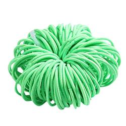 OBiQuzz Mädchen 100 Stück 3 cm Nylon-Nylon-Haarklebeband Haarseil-Farbschmuck Stirnband Herren Sommer (Green, One Size) von OBiQuzz