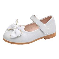 OBiQuzz Mädchen Mary Jane Halbschuhe Schleife Prinzessin Flache Schuhe Kleid Schuhe Lederschuhe Mädchen Hochzeitschuhe Partyschuhe Abendschuhe Lackleder Ballerinas Weihnachten Hallowee Cospaly Schuhe von OBiQuzz