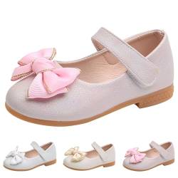 OBiQuzz Mädchen Mary Jane Halbschuhe Schleife Prinzessin Flache Schuhe Kleid Schuhe Lederschuhe Mädchen Hochzeitschuhe Partyschuhe Abendschuhe Lackleder Ballerinas Weihnachten Hallowee Cospaly Schuhe von OBiQuzz