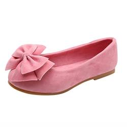 OBiQuzz Mary Janes Schuhe Kinder, Ballerinas Mädchen Mary Jane Flache Schuhe mit Schleife Prinzessin Schuhe Rosa Kleid Schuhe Hochzeitsschuhe Party Schuhe Ballettschuhe Kommunionschuhe Schulschuhe von OBiQuzz