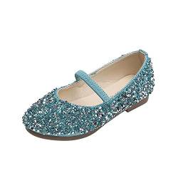 Prinzessin Schuhe Mädchen 21 - Glitzer Kleid Schuhe Mit Absatz Loafers Pailletten Tanzschuhe Abendschuhe Party Schuhe Schuhe Mary Jane Halbschuhe Schulschuhe Performance Freizeitschuhe von OBiQuzz