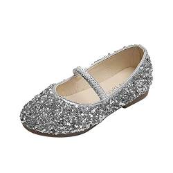 Prinzessin Schuhe Mädchen 21 - Glitzer Kleid Schuhe Mit Absatz Loafers Pailletten Tanzschuhe Abendschuhe Party Schuhe Schuhe Mary Jane Halbschuhe Schulschuhe Performance Freizeitschuhe von OBiQuzz