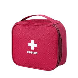 Tragbare Aufbewahrungstasche für Frauen oder Männer Multifunktionstasche Erste-Hilfe-Tasche für den Außenbereich Clutch Silber (F, One Size) von OBiQuzz