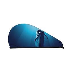 Blauer Meerjungfrau-Badehut aus Fleece, für Make-up und Baden von OCELIO
