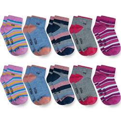 OCERA 10 Paar Kinder Kurzschaft Socken für Mädchen und Jungen im Farbmix Gr. 23/26 von OCERA