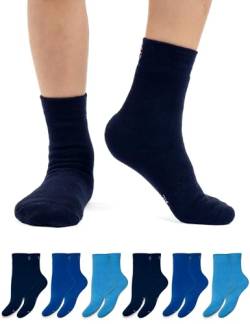 OCERA 6 Paar Thermo Socken für Kinder im Farbmix - Jeanstöne 35/38 von OCERA