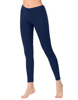 OCERA Damen Leggings Lang aus atmungsaktiver Viskose Dunkelblau Gr. 2XL (52/54) von OCERA