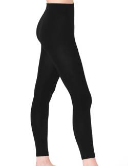 OCERA Damen Thermo Leggings mit Innenfleece, Highwaist Winter Leggings mit Warmer angerauter Innenseite, 1 Pack schwarz in Gr. S von OCERA