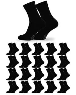 OCERA Socken Herren & Socken Damen - 20 Paar - Bequeme Alltags Herren Socken & Damen Socken in vielen Farben - ÖkoTex Standard 0 zertifizierte lange Socken Herren & Damen aus Baumwolle 39-42 von OCERA