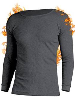 OCERA Thermo Unterhemd für Herren Thermounterwäsche Baumwolle - dunkelgrau - 3XL von OCERA