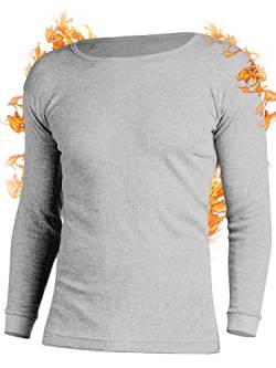 OCERA Thermo Unterhemd für Herren Thermounterwäsche Baumwolle - grau - 4XL von OCERA