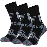 OCERA Wandersocken OCERA HIKE-Trekking/Wander Socken für Damen & Herren, 3 Paar Socken (Packung, 3-Paar, 3 Paar) mit Frottee, mit eingestricktem Logo, mit Mittelfußgummi von OCERA