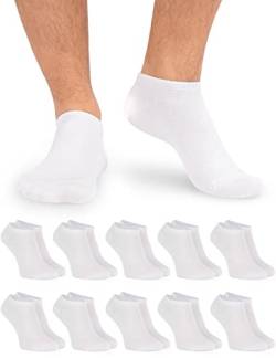 Sneaker Socken Damen & Herren Sneaker Socken - 10 Paar - Bequeme Sneakersocken in vielen Farben - ÖkoTex Standard 100 zertifizierte Socken Sneaker aus Baumwolle - Sneaker Socken Herren & Damen 43-46 von OCERA